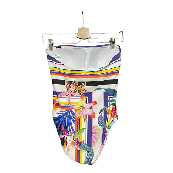 Trina Turk Treasure Cove Bandeau One Piece Swimsuit Size US 6 - Picture 5 of 9